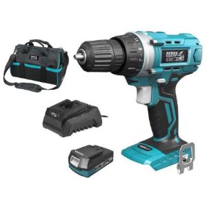 Praktična torba s bušilicom,baterijom i punjačem 