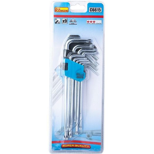 Set torx ključeva T10 - T50, produženi, 9kom