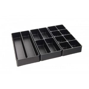 Komplet razdjelnika za umetanje od 3 dijela za kolica s alatom visine 60 mm