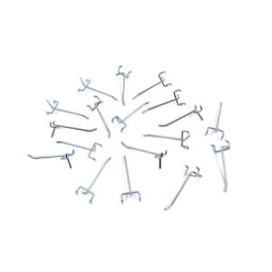 18 komadni kukasti set za zidni panel sa središnjim razmakom od 30 mm.