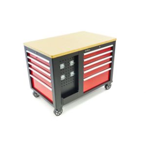 Mobilna radna stanica, kolica s alatima s 10 ladica i ormarićem