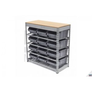 Skladišni ormar, sustav za odlaganje, stalak s 12 spremnika