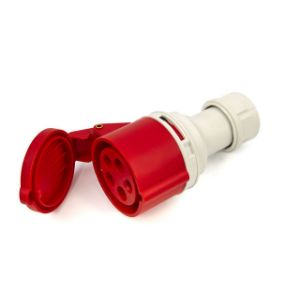 Industrijska utičnica 400 V 16A, 5 pinova, 6h, IP44