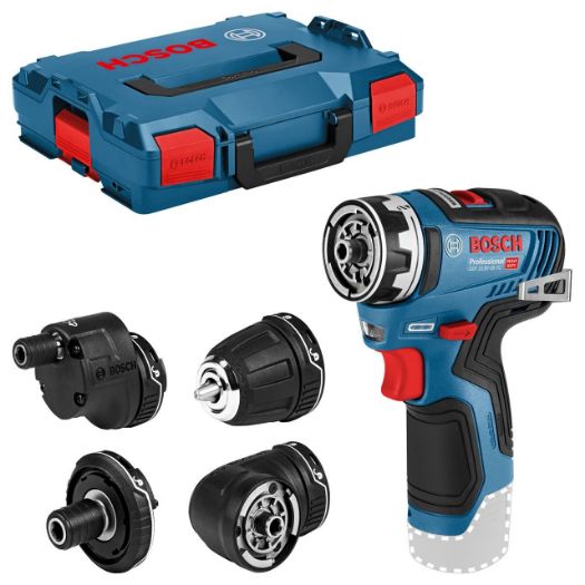 Bosch aku bušilica - odvijač GSR 12V-35 + 4 glave + L-boxx