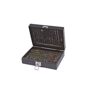 Bit-set od 67 komada, uključujući čepove, svrdla i držače za brzu promjenu