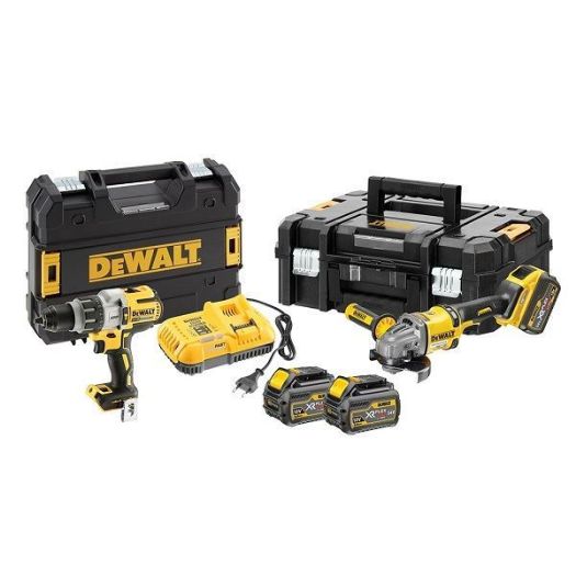 DeWalt aku XR set udarna bušilica + kutna brusilica 54V