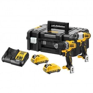 DeWalt 12V set aku alata DCD701 + DCF801 + TSTAK +2x 3.0Ah
