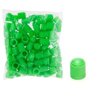 Kapice ventila zelene 100kom 