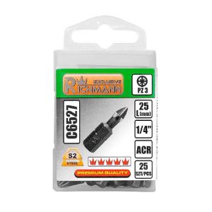 Set bit nastavaka PZ-3 x 25mm 1/4"