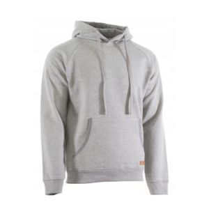 Pulover s kapuljačom sa zatvaračem, siva XL