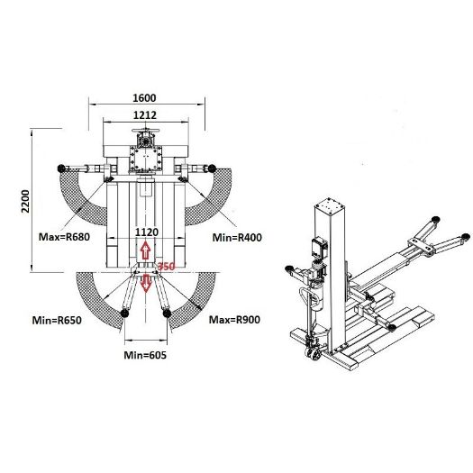 Jendostupna dizalica  2,5T, 230V, manualna 