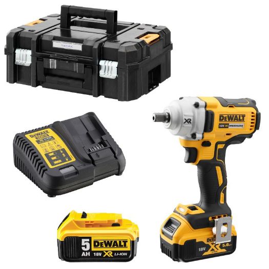 Dewalt aku udarni odvijač, 18V, 1/2”, 447 Nm, 2 x 5,0 Ah, TSTAK 