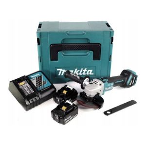 Makita aku kutna brusilica 125mm,18V, 5.0Ah x 2kom, punjač