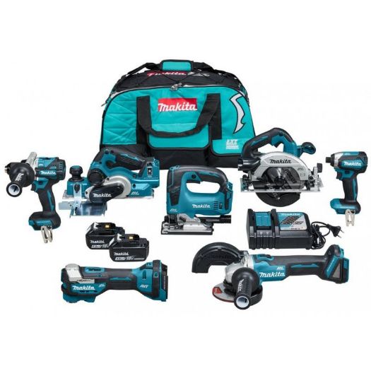 Makita DLX7019TX1 18V Combiset, 2 x 5.0 Ah baterija s brzim punjačem