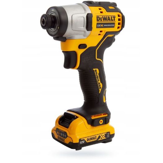 DeWalt aku udarni odvijač 1/4" 12V + 2 x 2,0 Ah, s koferom