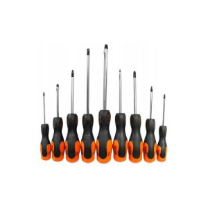 Set odvijača PH, PZ i ravni, 9 komada