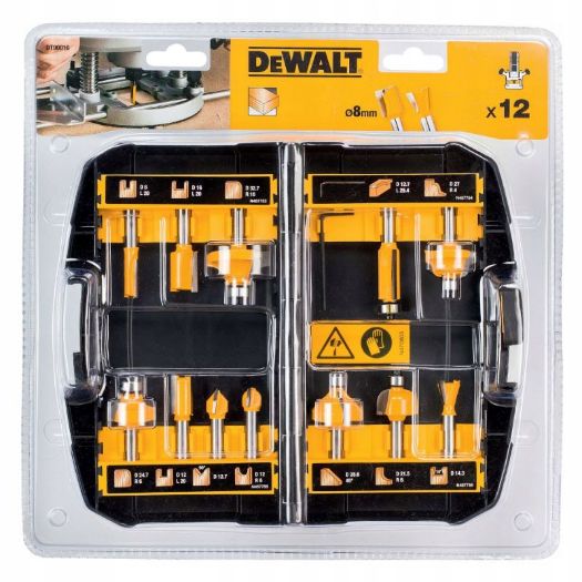 Dewalt set glodala za drvo, 12 komada