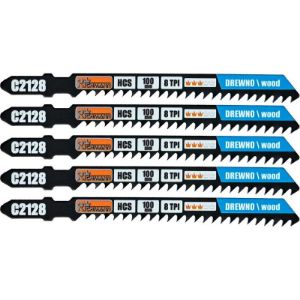 Set od 5 HCS listova pile za drvo od 100 mm za ubodne pile