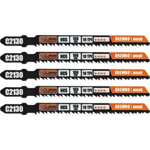 Set od 5 HCS listova pile za drvo od 100 mm za ubodne pile, T101BR