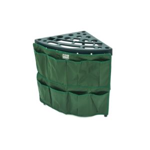 Trokutasti stalak za vrtni alat uključuje platnenu torbu za pohranu