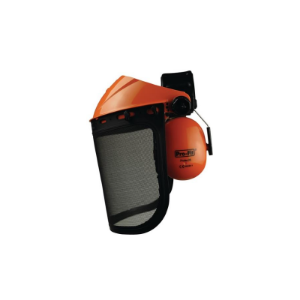 Zaštitna kaciga za lice/uši, šumski mrežasti vizir EN 1731/F, EN 352-1