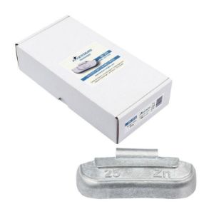 Clip on utezi za čelične felge, 25 g, 100 kom, cink