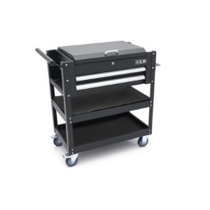 Kolica za alat s 2 ladice s 2 police i pretincem za pohranu - 91 cm 