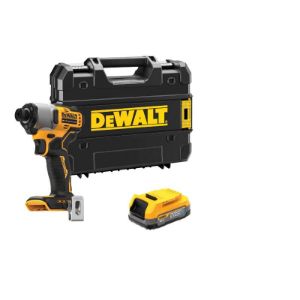 DEWALT udarni odvijač s baterijom DCF840E1T u koferu bez punjača
