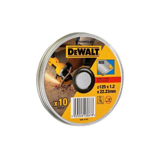 DeWalt rezna ploča za rezanje Inoxa 125 mm x 1,2 mm x 22,23 mm 10 komada