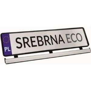 Okvir registracijske tablice srebrna traka