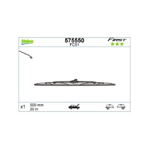 Metlica brisača  VALEO 