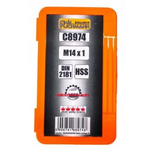 Metrička strojna navojna nareznica s 2 koraka HSS M14 x 1 mm DIN 218