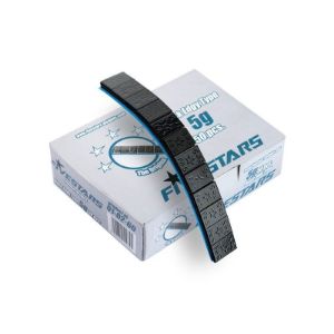 Crni samoljepljivi utezi za balansiranje,12x5g, 50 traka