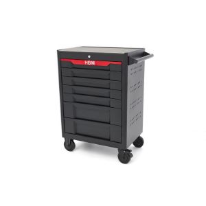 Premium kolica za alat, 7 ladica, crna