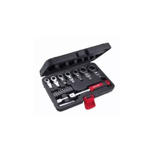 Set zglobnih ključevi sa čegrtaljkom, 6-19mm, 20 kom, izmjenjive glave