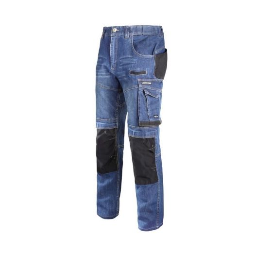 Jeans radne hlače, slim fit modre 3XL