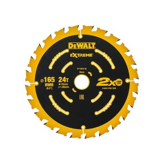 Dewalt list kružne pile ELITE - 165mm x 20mm 24T