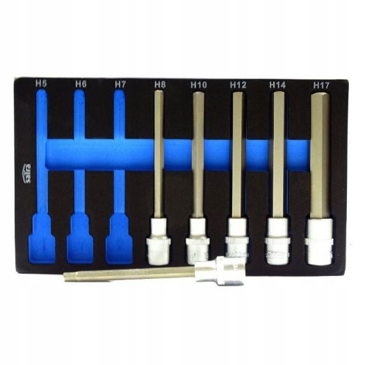 Set produženih nasadnih imbusa 140mm, 1/2"