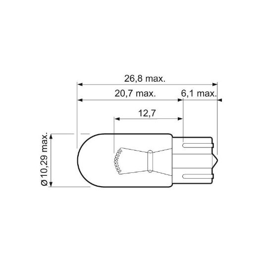 Žarulja Valeo halogena12V-5W