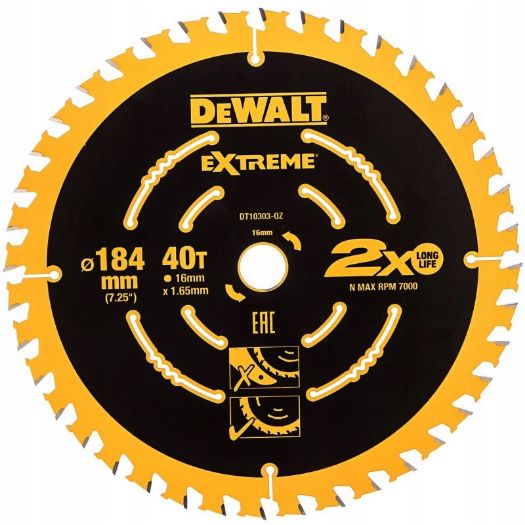 Dewalt kružna pila 184x16x40t Extreme