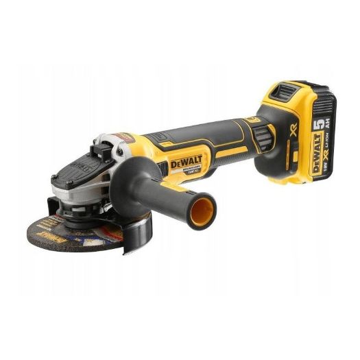 DeWalt kutna brusilica, 125 mm, 18V , 3 kom 5,0Ah baterija , kofer TSTAK