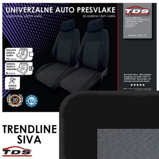 Univerzalne presvlake Trendline sive