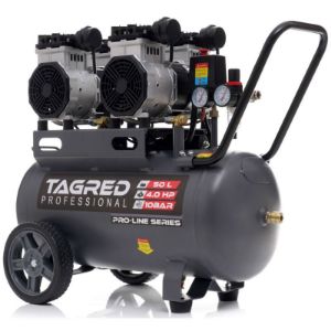 Tihi bezuljni klipni kompresor 50 l, 10 bara, 285 l/min, 230V