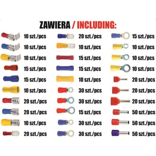Set izoliranih električnih stezaljki i konektora, 600 kom