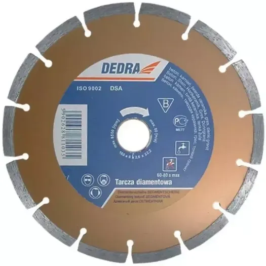 Segmentna dijamantna rezna ploča 250 mm/ 25,4