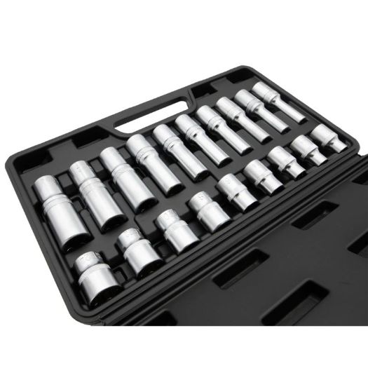 Set bitova E-Torx E8-E24 prihvat 1/2", 19 kom