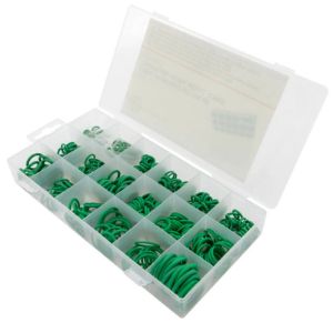 Set asortimana O-prstenova za sustav klima uređaja, zeleni, metričke veličine, 420 kom