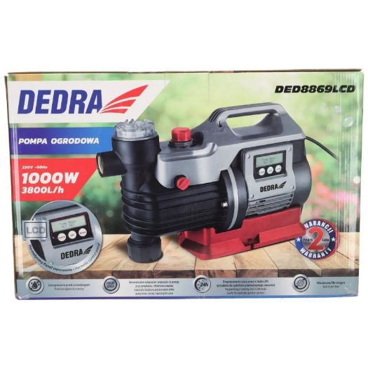 Vrtna pumpa za čistu vodu,  1000W, LCD