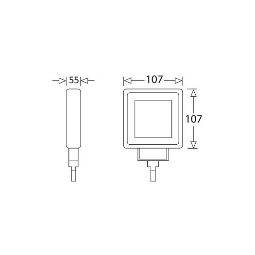 LED radna svjetiljka – 1710 lumena, 9-33V + 0,35 m kabel
