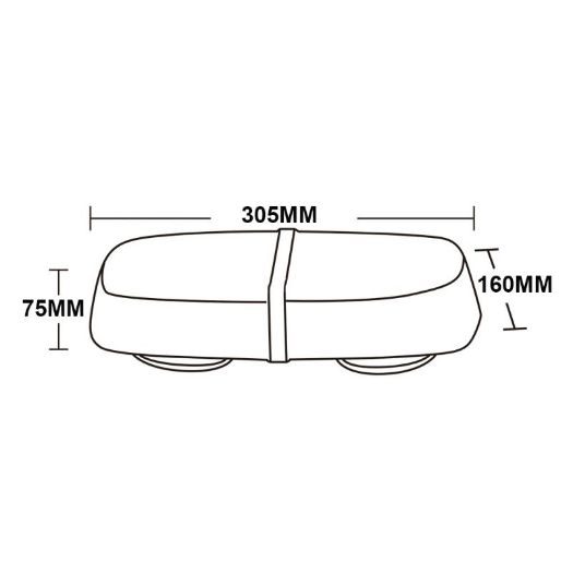 LED mini svjetlosna traka, magnetna, 305 mm